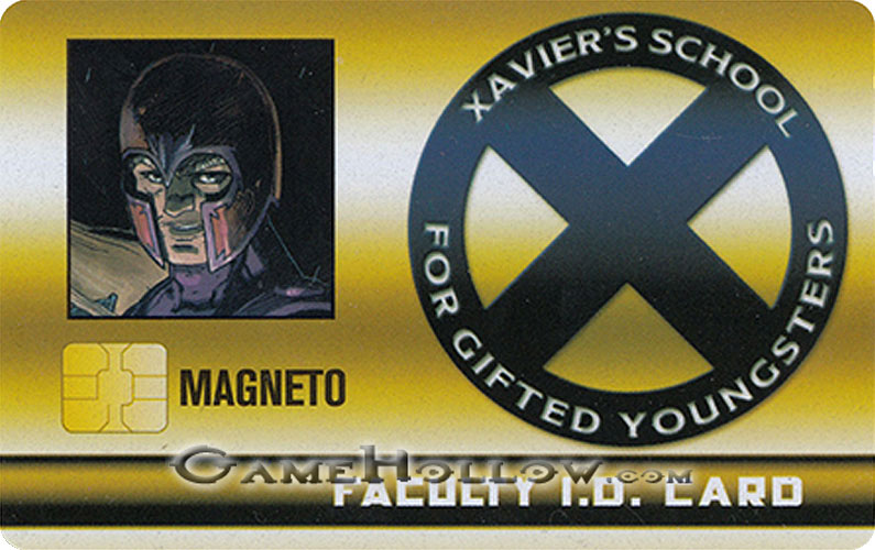 Heroclix Marvel X-Men Xaviers School  XID-023 ID Card Magneto