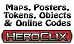 Heroclix Maps, Tokens, Objects, Online Codes