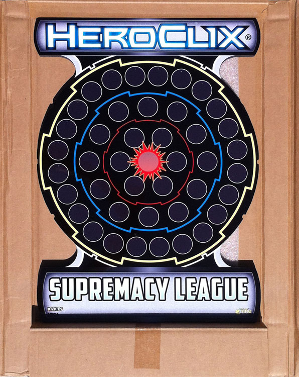 Heroclix Maps, Tokens, Objects, Online Codes Gale Force Nine GF9 Supremacy League System Laminated Board