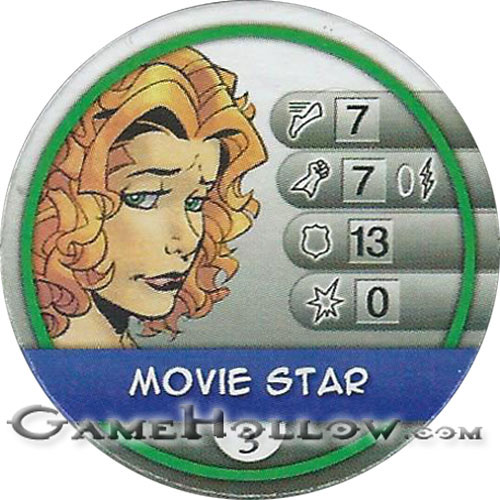 Heroclix Maps, Tokens, Objects, Online Codes Token Bystander Movie Star (Infinity Challenge)