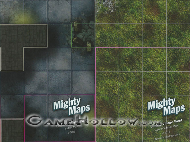 Heroclix Maps, Tokens, Objects, Online Codes Map Undercity Waterway / Jungle Village West