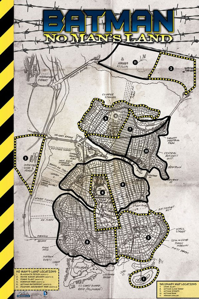 Heroclix Maps, Tokens, Objects, Online Codes Set Poster Batman No Man's Land Promo Laminated