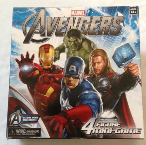 Heroclix Maps, Tokens, Objects, Online Codes Starter Set Avengers Movie 4 Figure Mini Game NEW SEALED