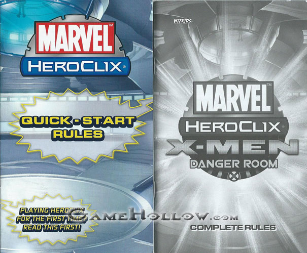 Heroclix Maps, Tokens, Objects, Online Codes Starter Set 2006 Danger Room Complete Rules +Quick Start