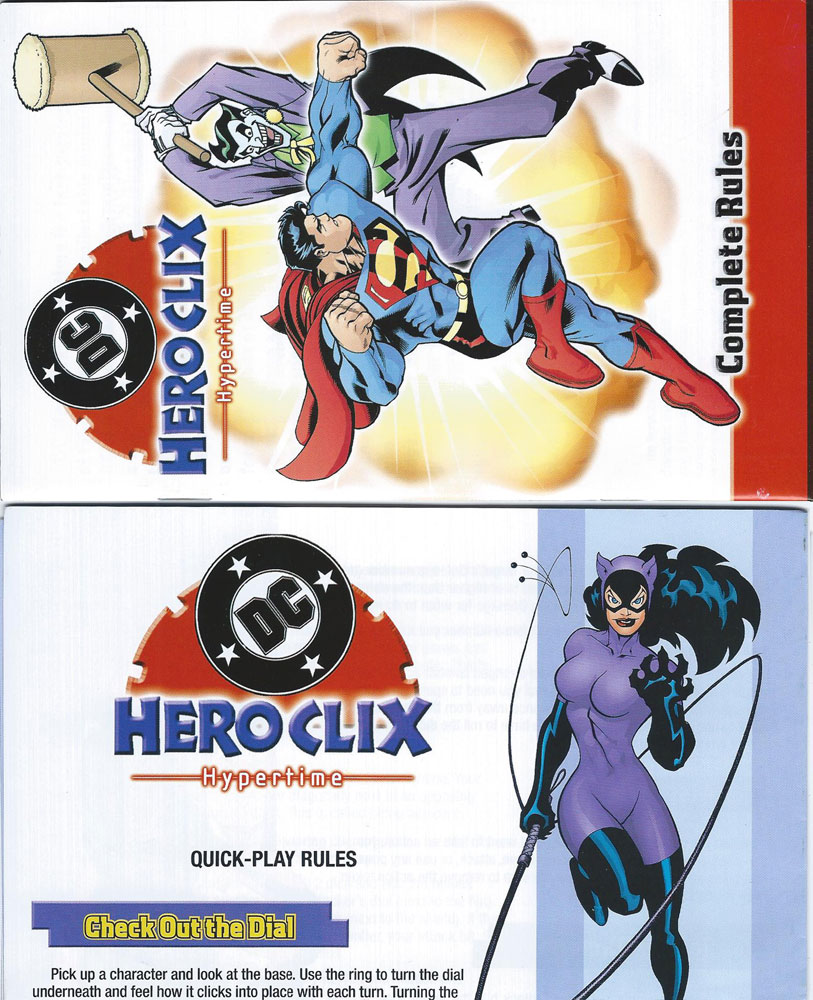 Heroclix Maps, Tokens, Objects, Online Codes Starter Set 2002 Hypertime Complete Rules and Quick-Play Rules