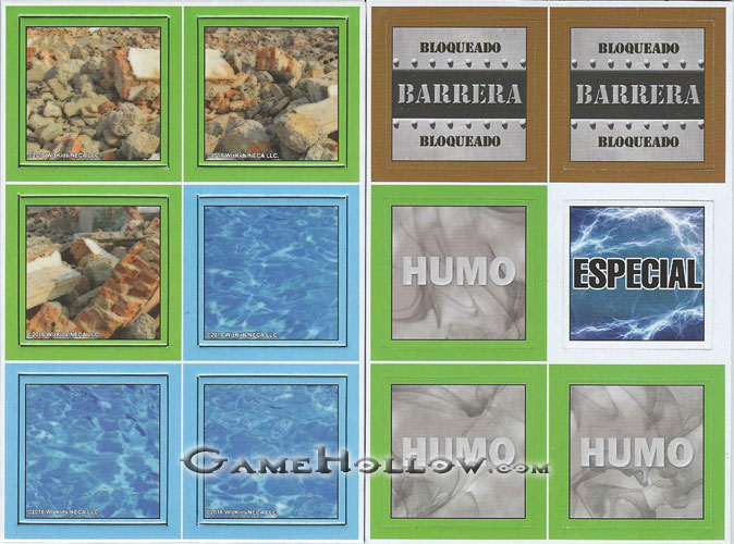 Tokens Objects - Barrier Smoke Special NEW (6 tokens) Spanish