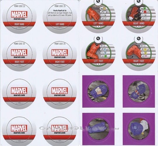 Heroclix Maps, Tokens, Objects, Online Codes Tokens Objects Sentinel Captain America (8 tokens)
