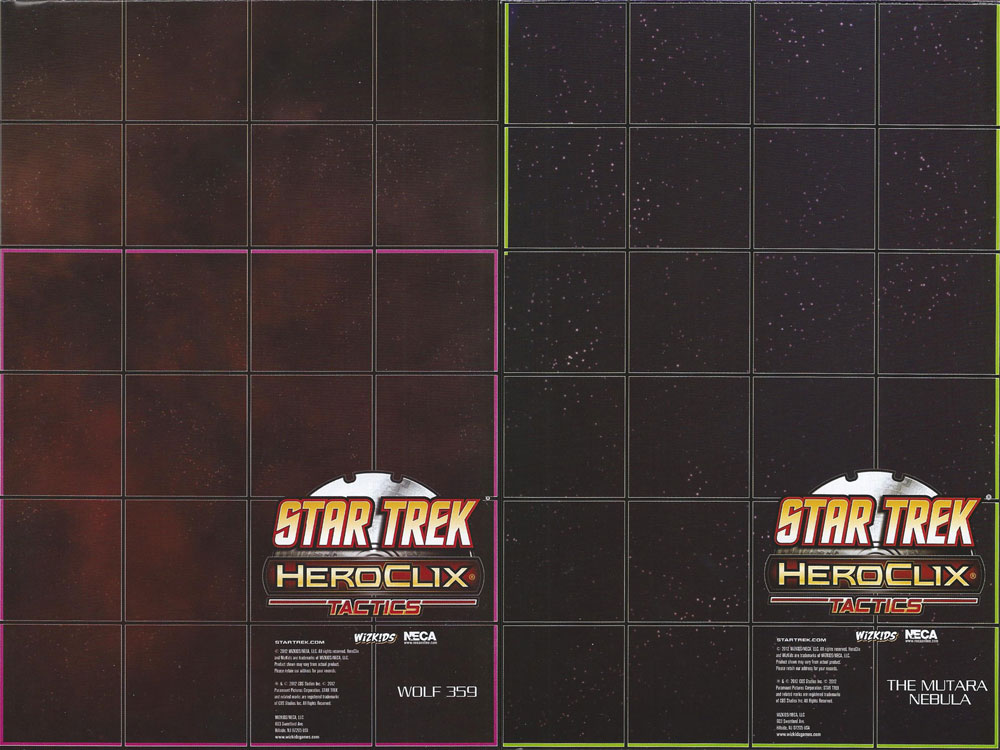 Heroclix Star Trek Tactics I Map Wolf 359 / The Mutara Nebula (Star Trek Tactics)