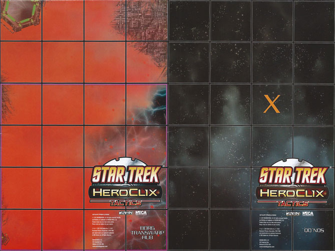 Heroclix Maps, Tokens, Objects, Online Codes Map Borg Transwarp Hub / Qo'Nos (Star Trek Tactics) OP Kit