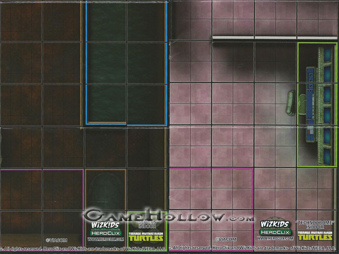 Heroclix Teenage Mutant Ninja Turtles TMNT Series 1 Map Sewers / Technodrome (Teenage Mutant Ninja Turtles)