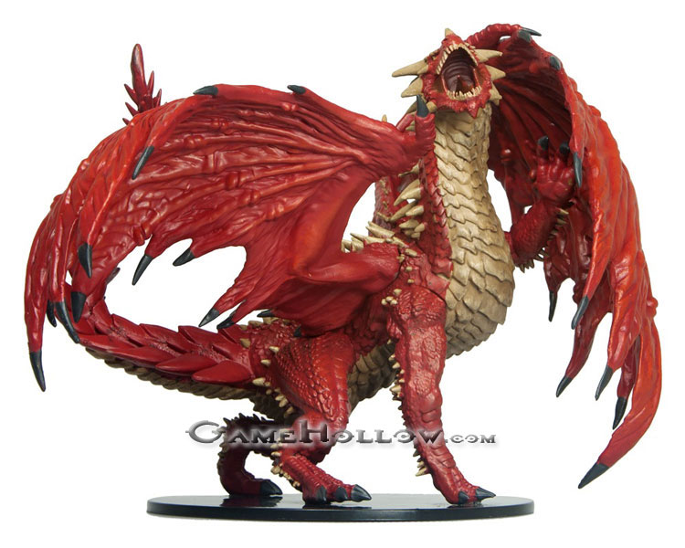 Pathfinder Miniatures Dungeons Deep  Gargantuan Red Dragon, HUGE Colossal