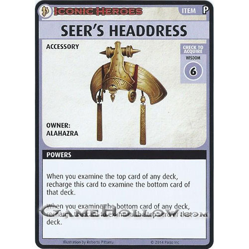 Pathfinder Miniatures Iconic Heroes Set 3 ACG Card Seer's Headdress (Alhazra)