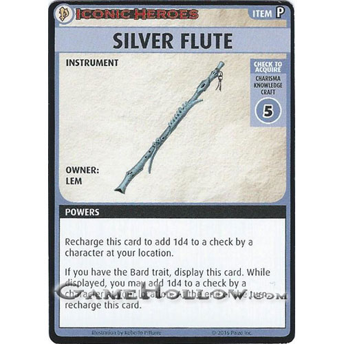 Pathfinder Miniatures Iconic Heroes Set 6 AGC Card Silver Flute (Lem)