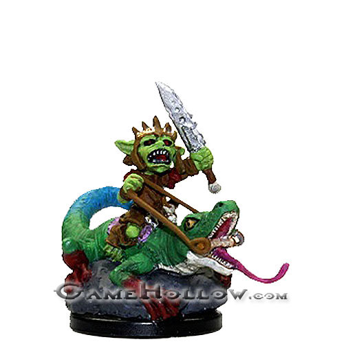 Pathfinder Miniatures Rise of the Runelords 59 Warchief Ripnugget (Goblin King on Lizard)