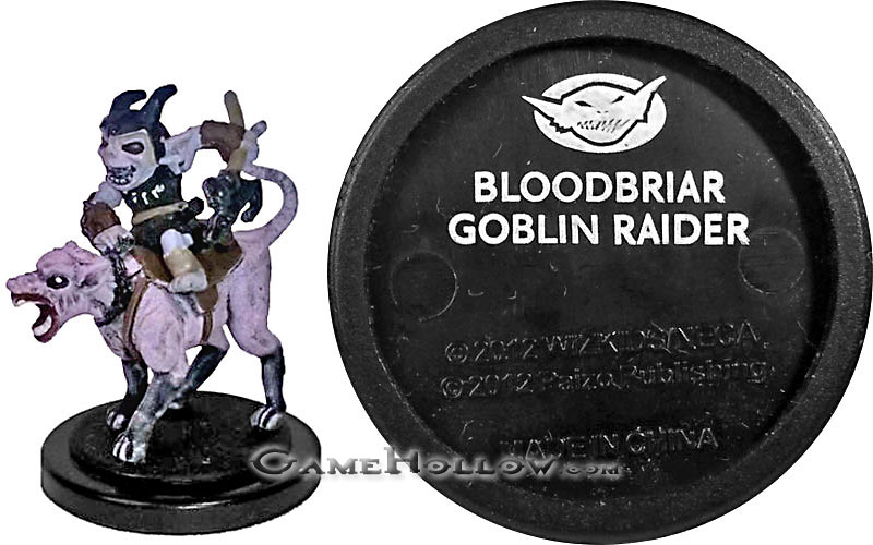 Pathfinder Miniatures Promo Figures  Bloodbriar Goblin Raider Dog Promo, Rise of Runelords Commando LE