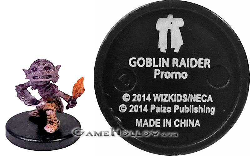 Pathfinder Miniatures Promo Figures  Goblin Raider Promo, Legends of Golarion Pyro LE