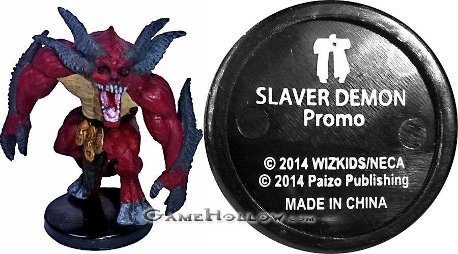 Pathfinder Miniatures Promo Figures  Slaver Demon Promo, Wrath of Righteous Horned LE