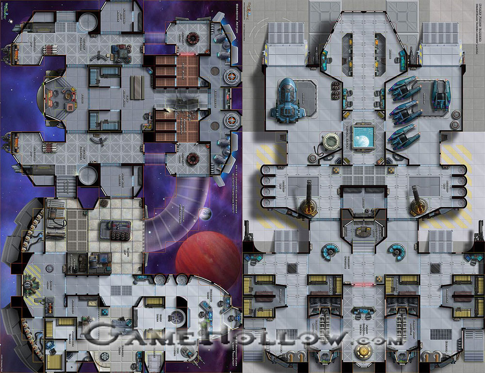 Star Wars Miniatures Maps, Tiles & Missions Map Boarding Action / Strike Force Carrier
