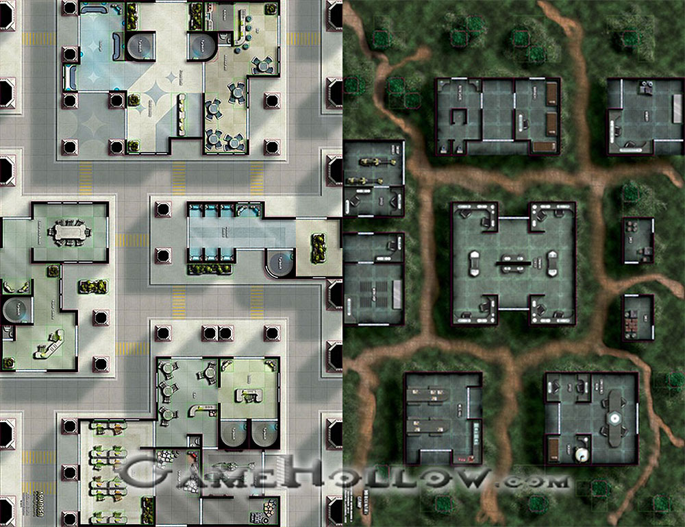Star Wars Miniatures Maps, Tiles & Missions Map Mercenary Base /Capital City Business District