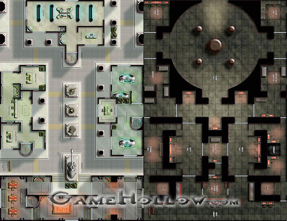 Star Wars Miniatures Maps, Tiles & Missions Map Dark Academy / Capital City Financial District
