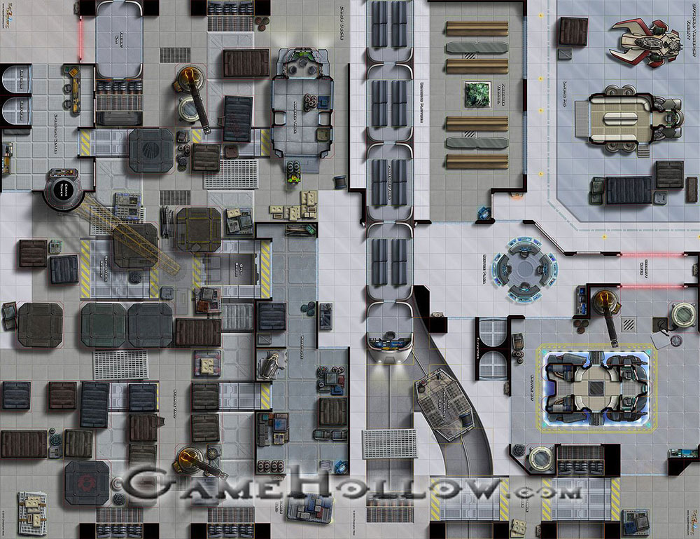 Star Wars Miniatures Maps, Tiles & Missions Map Cargo Docks / Offworld Transport Facility