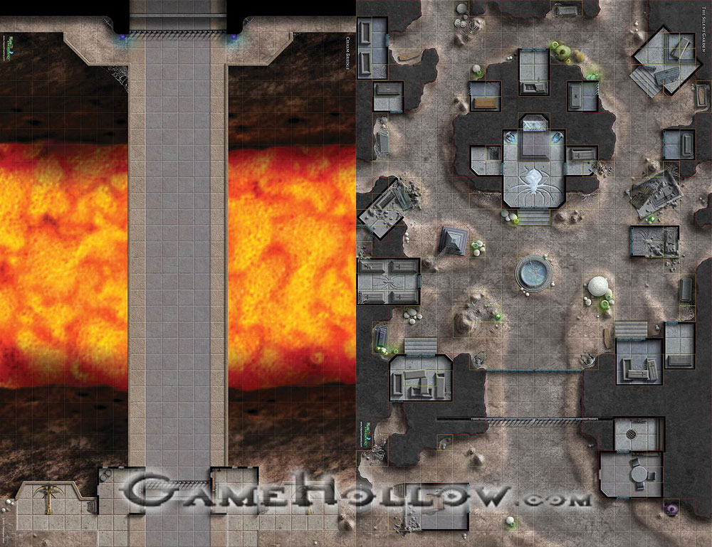 Star Wars Miniatures Maps, Tiles & Missions Map Silent Garden / Chasm Bridge