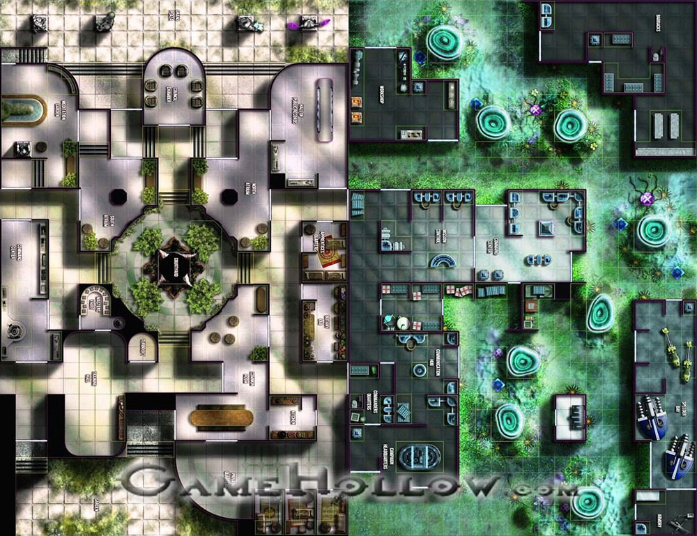 Star Wars Miniatures Maps, Tiles & Missions Map Jedi Knights Enclave / Mushroom Planet