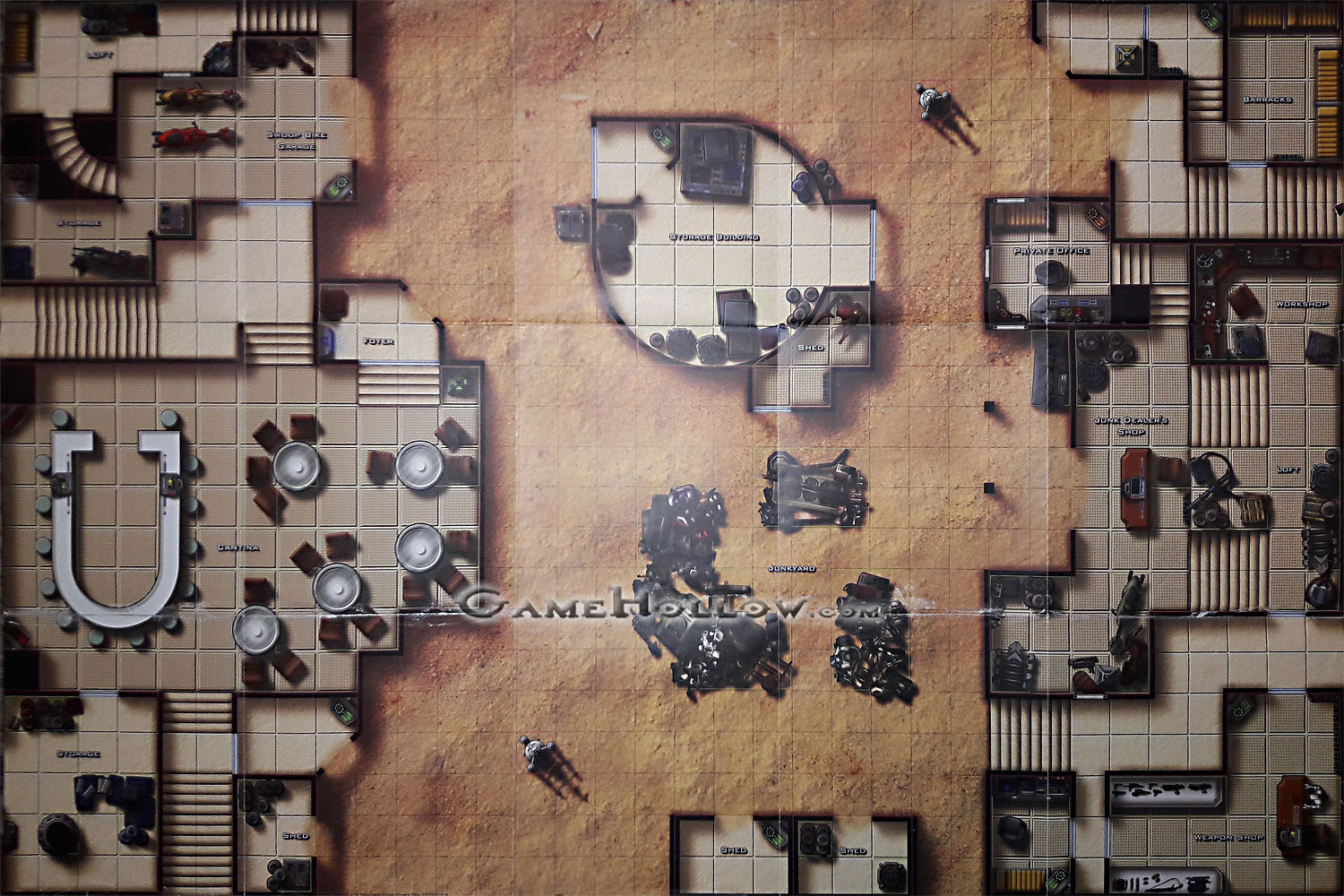 Star Wars Miniatures Maps, Tiles & Missions Map Mos Eisley (League Promo)