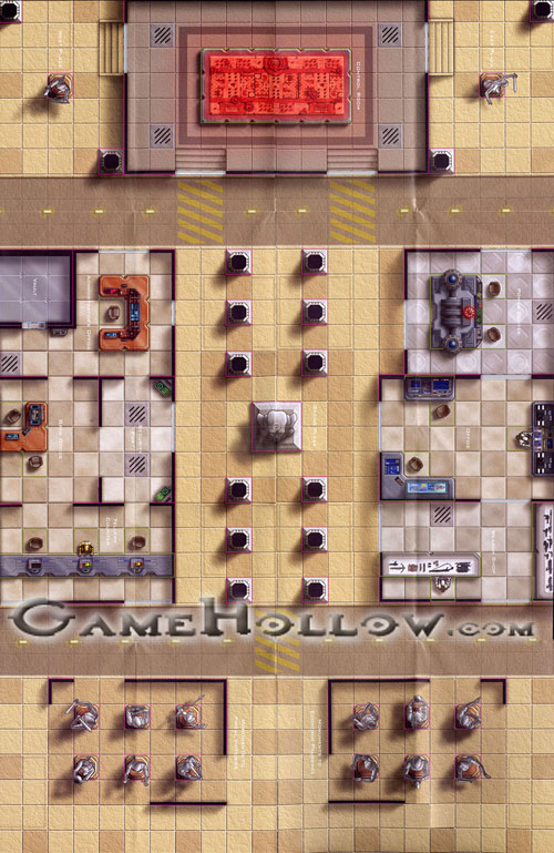 Star Wars Miniatures Maps, Tiles & Missions Map Muunilinst Grand Plaza / Blank (Clone Strike)