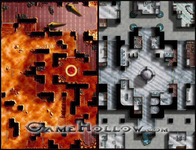 Star Wars Miniatures Maps, Tiles & Missions Map Rock Fortress / Royal Militia Headquarters