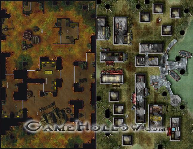 Star Wars Miniatures Maps, Tiles & Missions Map Smugglers Base / Swamp Outpost
