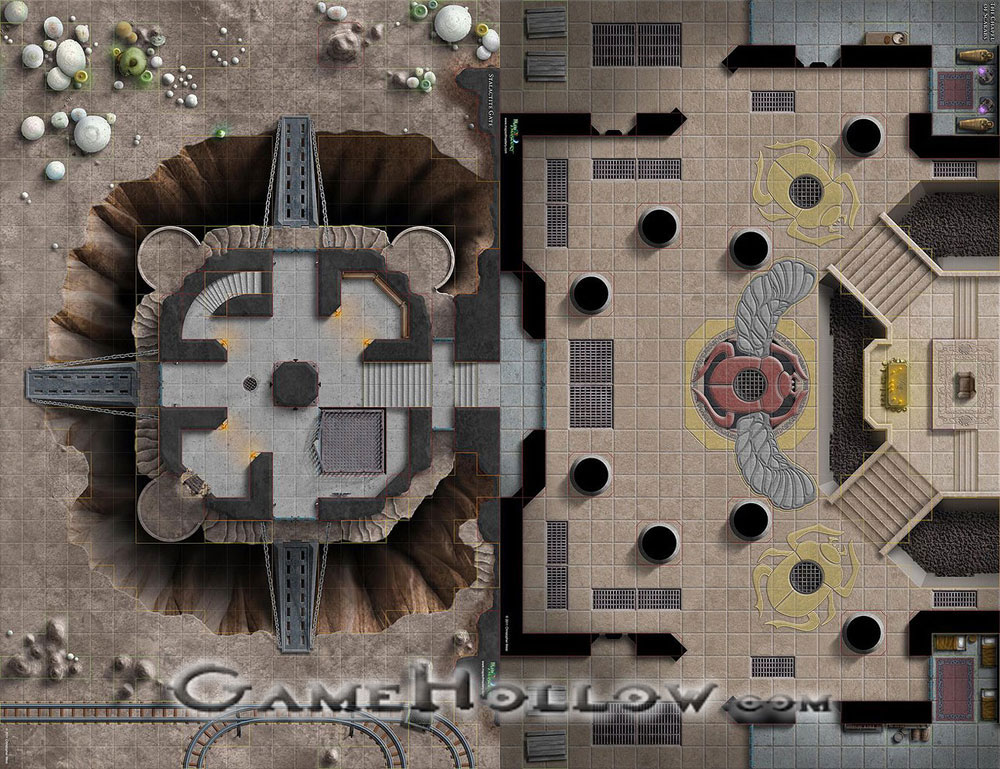 Star Wars Miniatures Maps, Tiles & Missions Map Stalactite Gate / Chapel of Scarabs