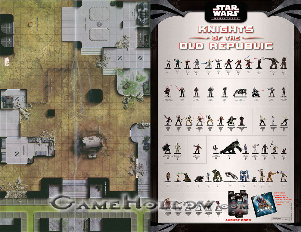 Star Wars Miniatures Maps, Tiles & Missions Map Taris Undercity / Knights of Old Republic Set Poster