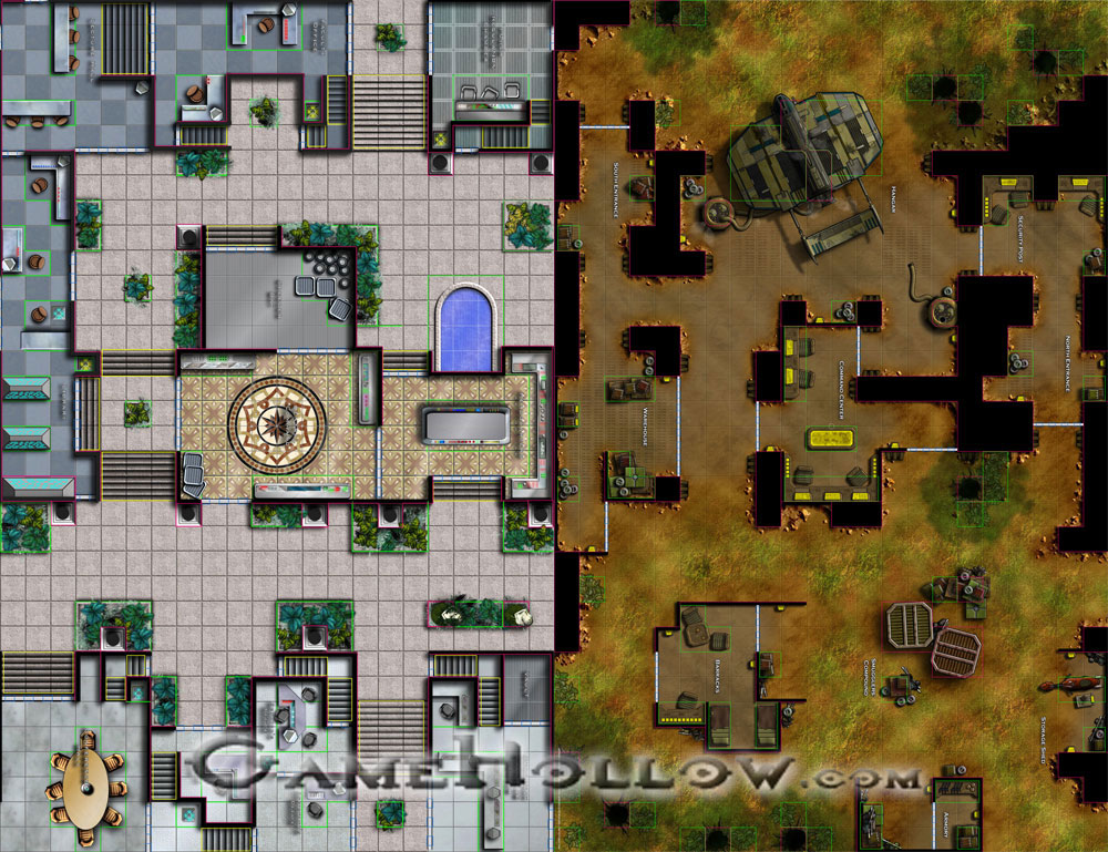 Star Wars Miniatures Maps, Tiles & Missions Map Theed Palace / Smugglers Base