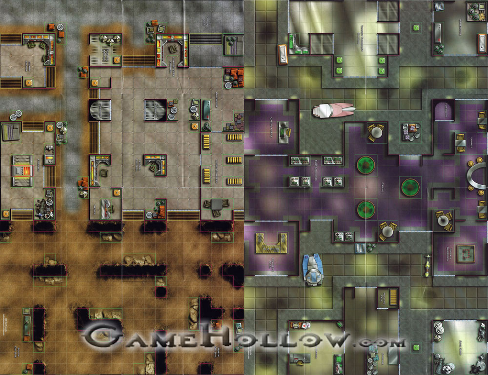 Star Wars Miniatures Maps, Tiles & Missions Map Abandoned Casino Coruscant / Ugnaught Mines Forge
