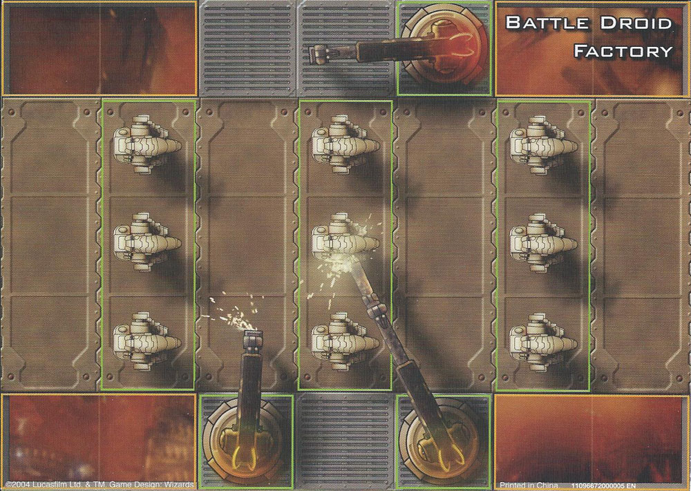 Star Wars Miniatures Maps, Tiles & Missions Tile Map Battle Droid Factory (Clone Strike)