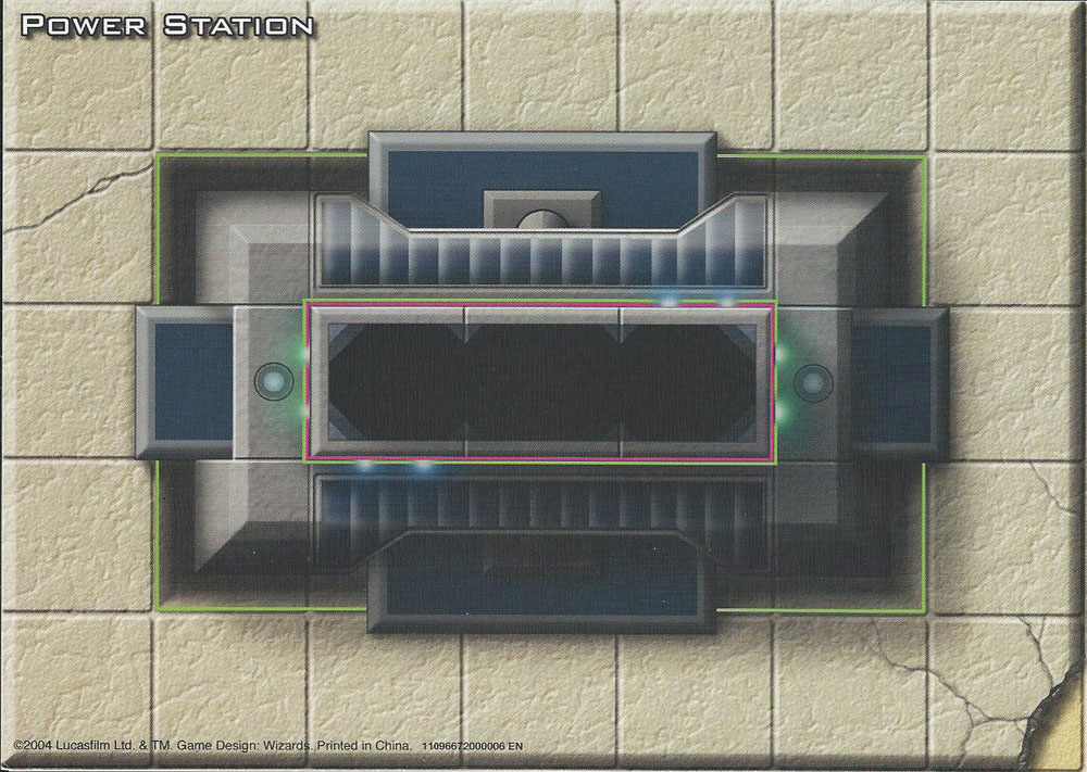 Star Wars Miniatures Maps, Tiles & Missions Tile Map Power Station (Clone Strike)