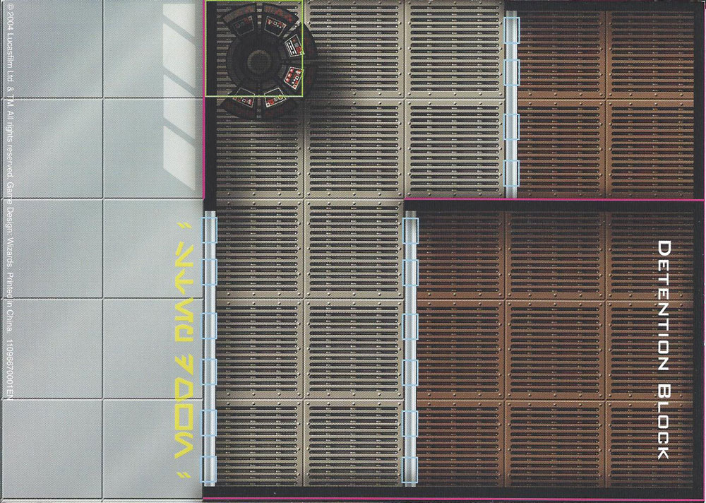 Star Wars Miniatures Maps, Tiles & Missions Tile Map Detention Block (Rebel Storm)