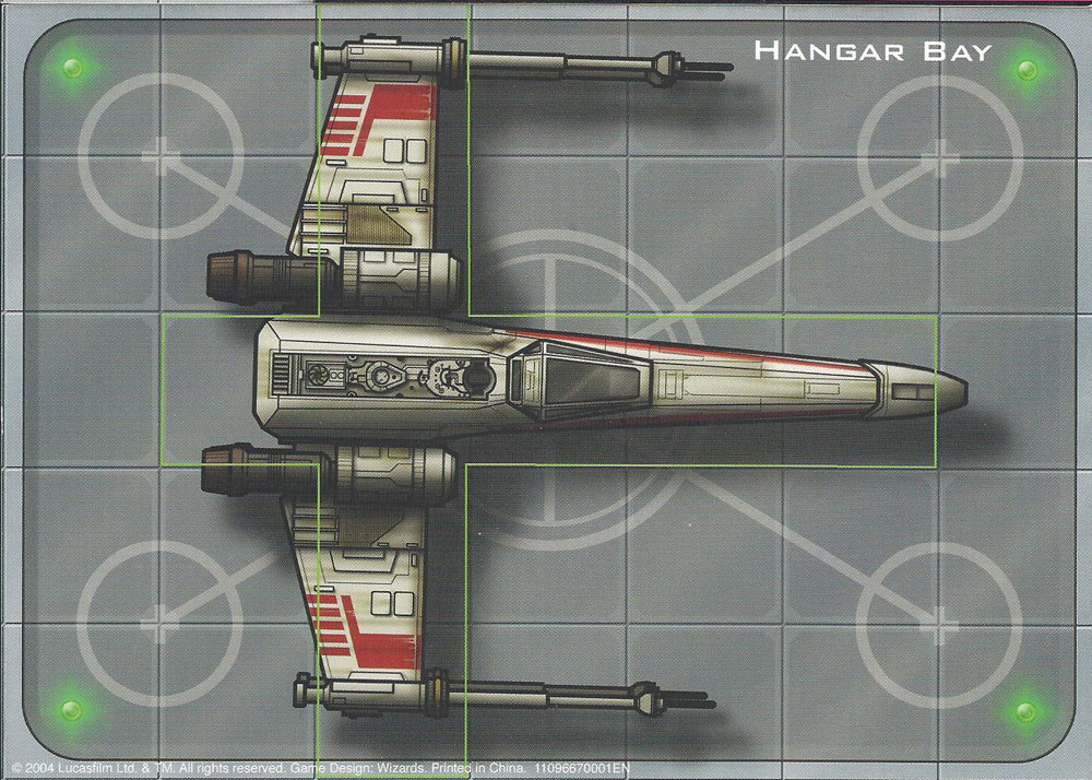 Star Wars Miniatures Maps, Tiles & Missions Tile Map Hangar Bay (Rebel Storm)