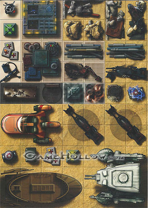 Star Wars Miniatures Maps, Tiles & Missions Tile Map Ultimate Missions Rebel Storm (uncut)