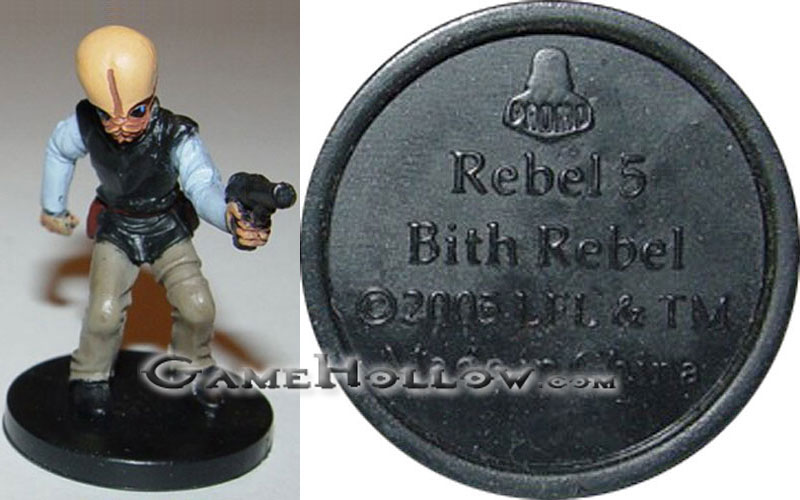 Star Wars Miniatures Promo Figures  Bith Rebel Promo, (Universe 44)
