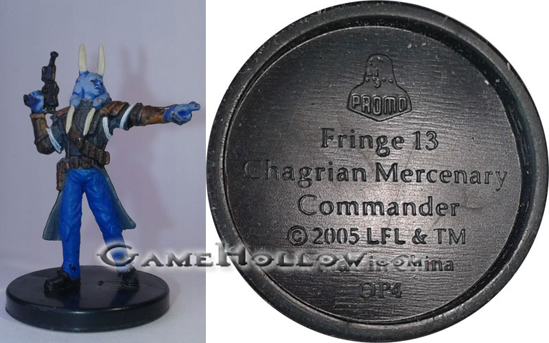 Star Wars Miniatures Promo Figures  Chagrian Mercenary Commander Promo, OP4 (Revenge Sith 43)