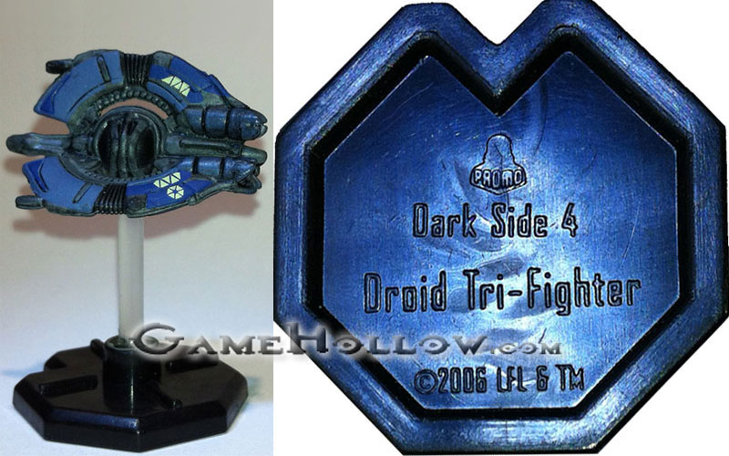 Star Wars Miniatures Starship Battles  Droid Tri-Fighter Promo, (Starship Battles 48)