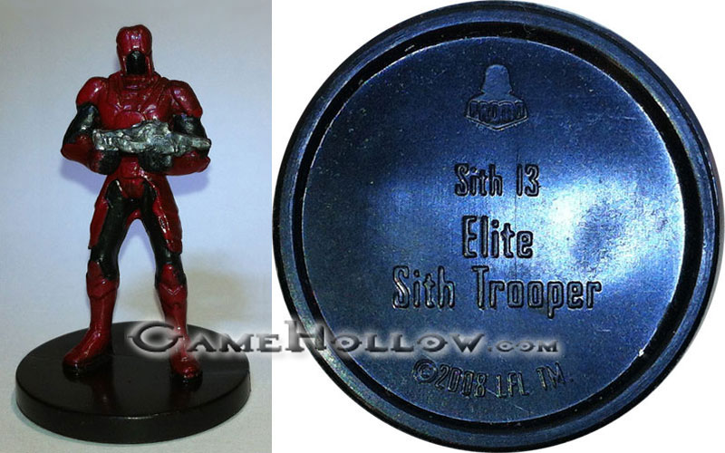 Star Wars Miniatures Promo Figures  Elite Sith Trooper Promo, (Knights Old Republic 15)