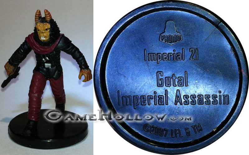 Star Wars Miniatures Force Unleashed  Gotal Imperial Assassin Promo, (Force Unleashed 36)