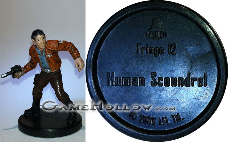 Star Wars Miniatures Promo Figures  Human Scoundrel Promo, (Legacy Force 47)