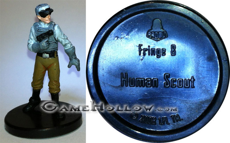 Star Wars Miniatures Promo Figures  Human Scout Promo, (Legacy Force 48)