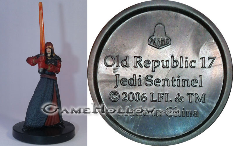 Star Wars Miniatures Champions of the Force  Jedi Sentinel Promo, (Champions Force 04)