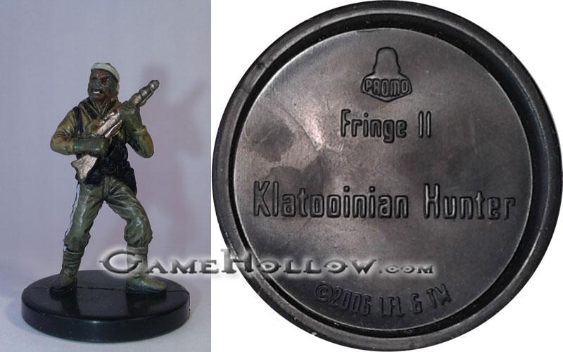 Star Wars Miniatures Promo Figures  Klatooinian Hunter Promo, (Bounty Hunters 38)
