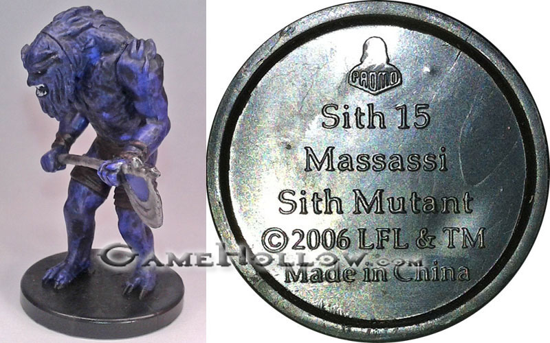 Star Wars Miniatures Promo Figures  Massassi Sith Mutant Promo, (Champions Force 14)